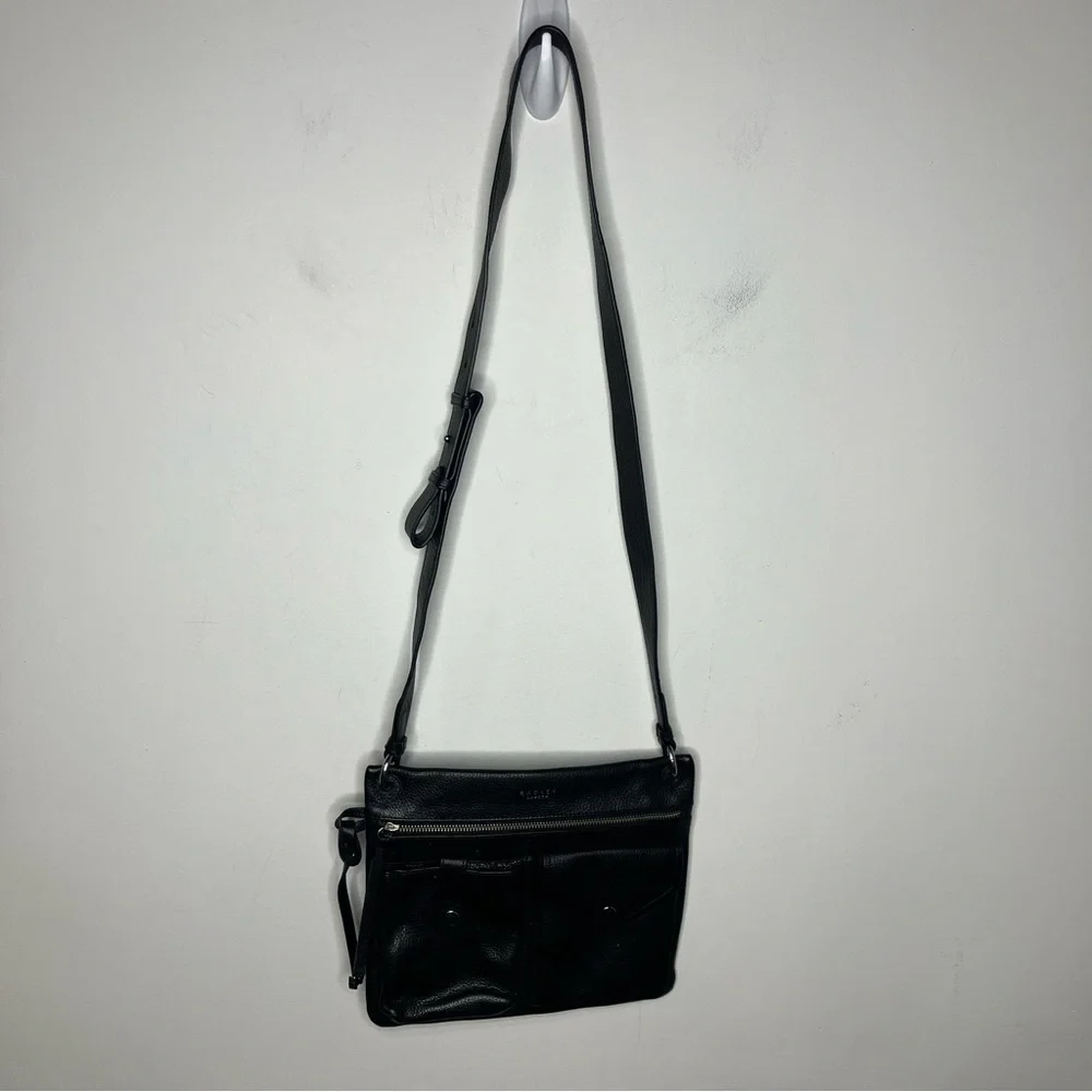 Radley London‎ black leather Wilton Way Crossbody bag small/medium
